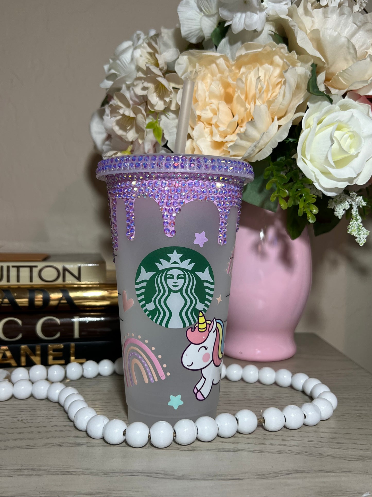 Beautiful Pony Blinged Cold Cup