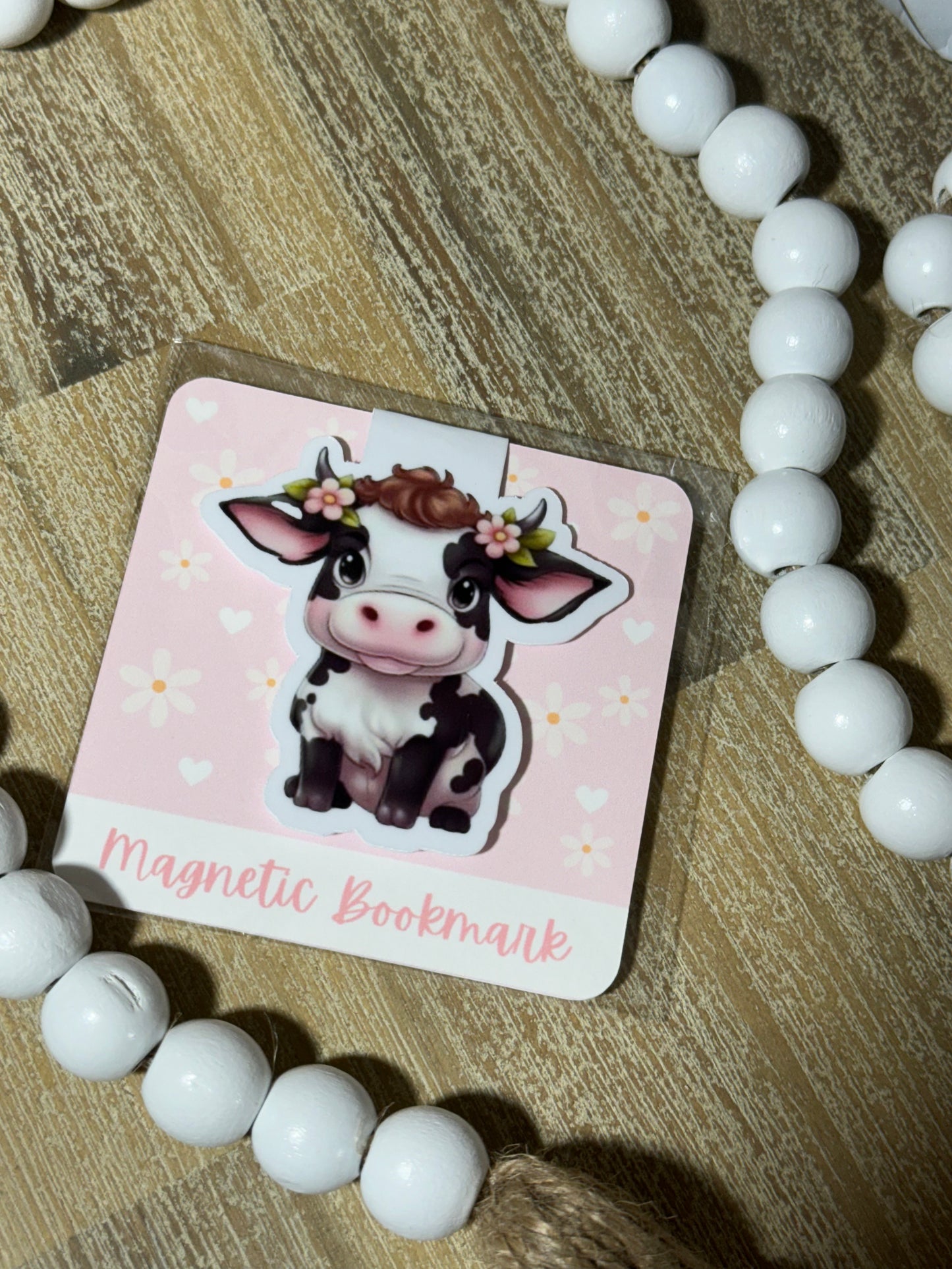 Baby Cow Magnetic Bookmark