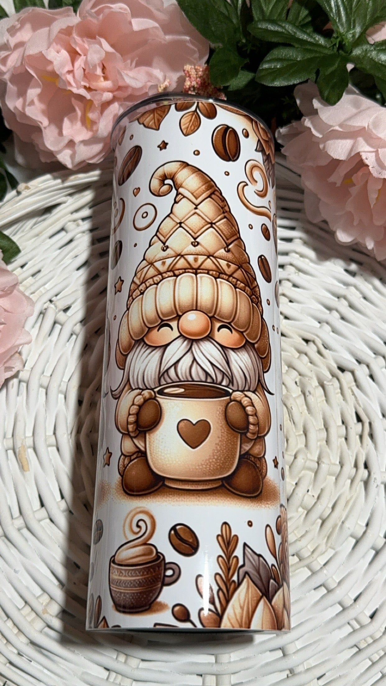 Coffee gnomes 20oz sublimation tumbler