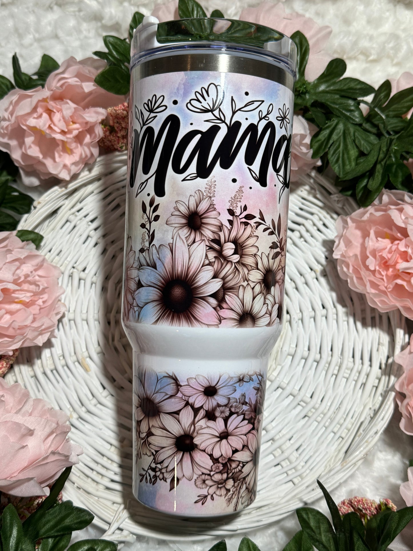 MAMA flower 40oz Tumbler