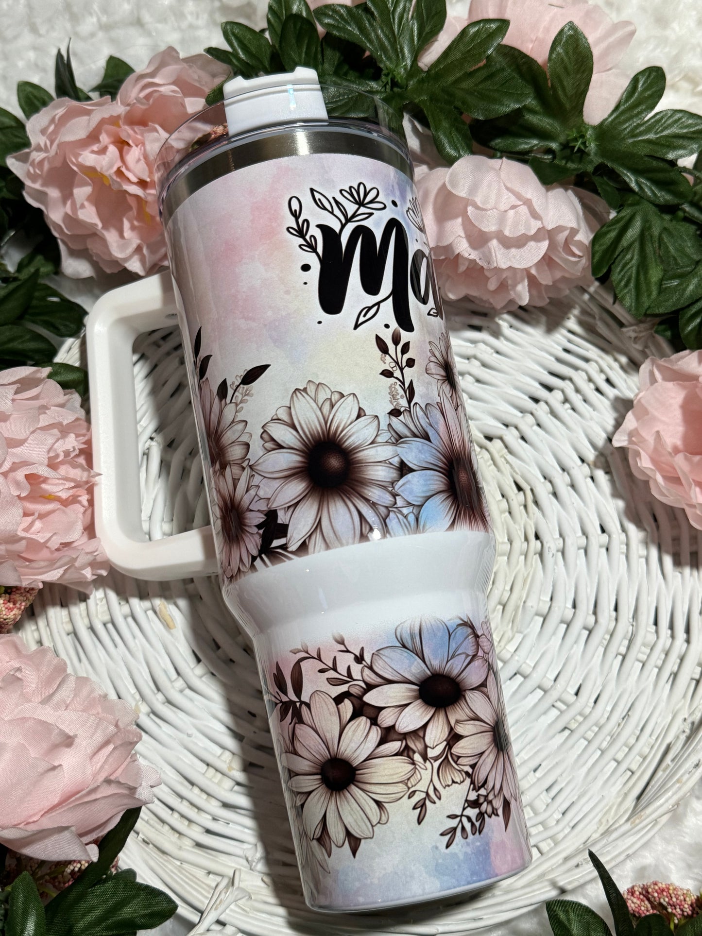 MAMA flower 40oz Tumbler