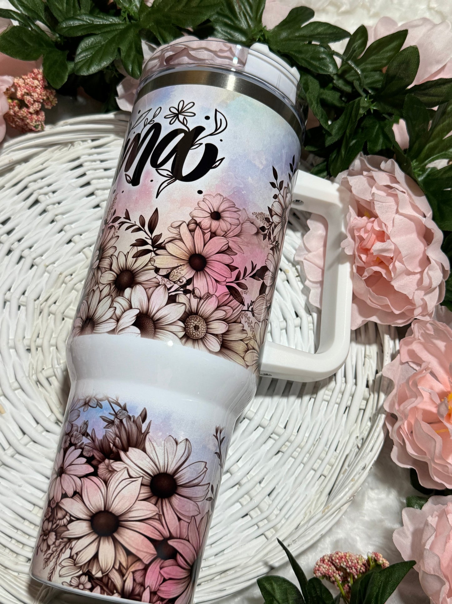 MAMA flower 40oz Tumbler