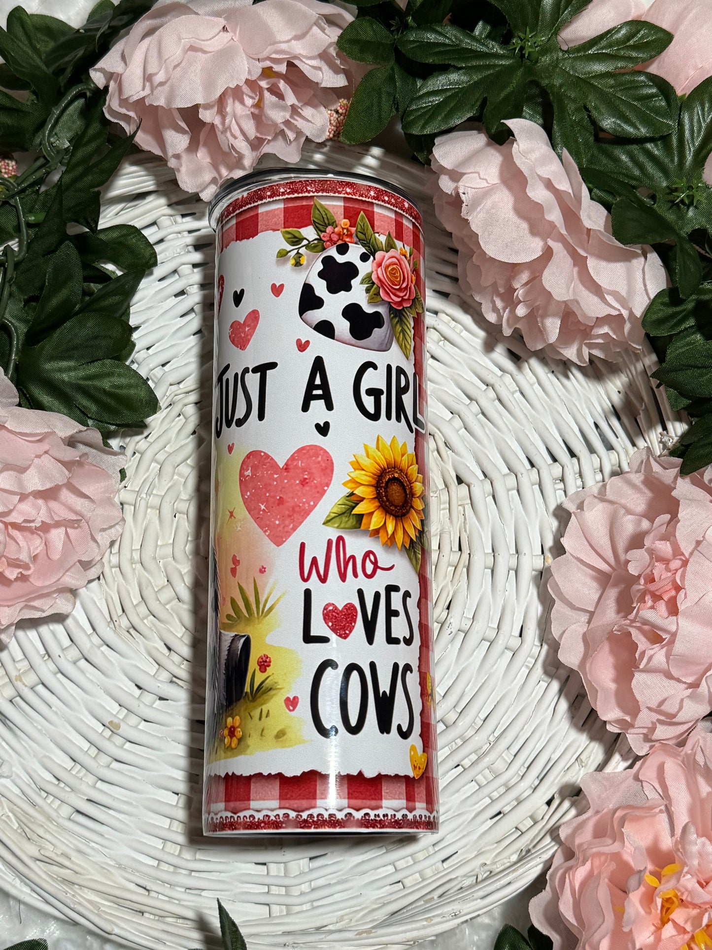 Cute cow 20oz tumbler